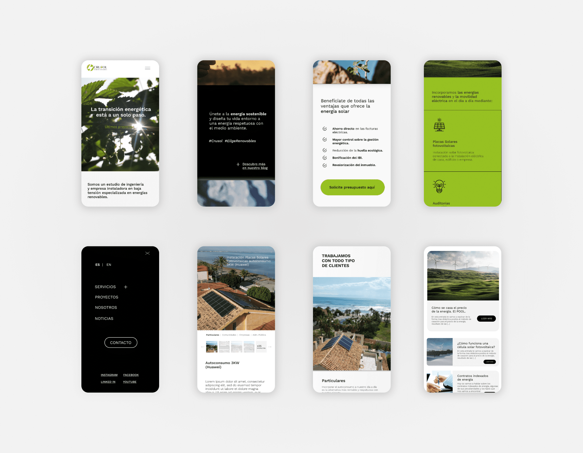 Diseño de página web, Crusol | Ingeniería