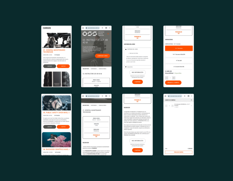 diseño integracion e-commerce para cursos online de seguridad