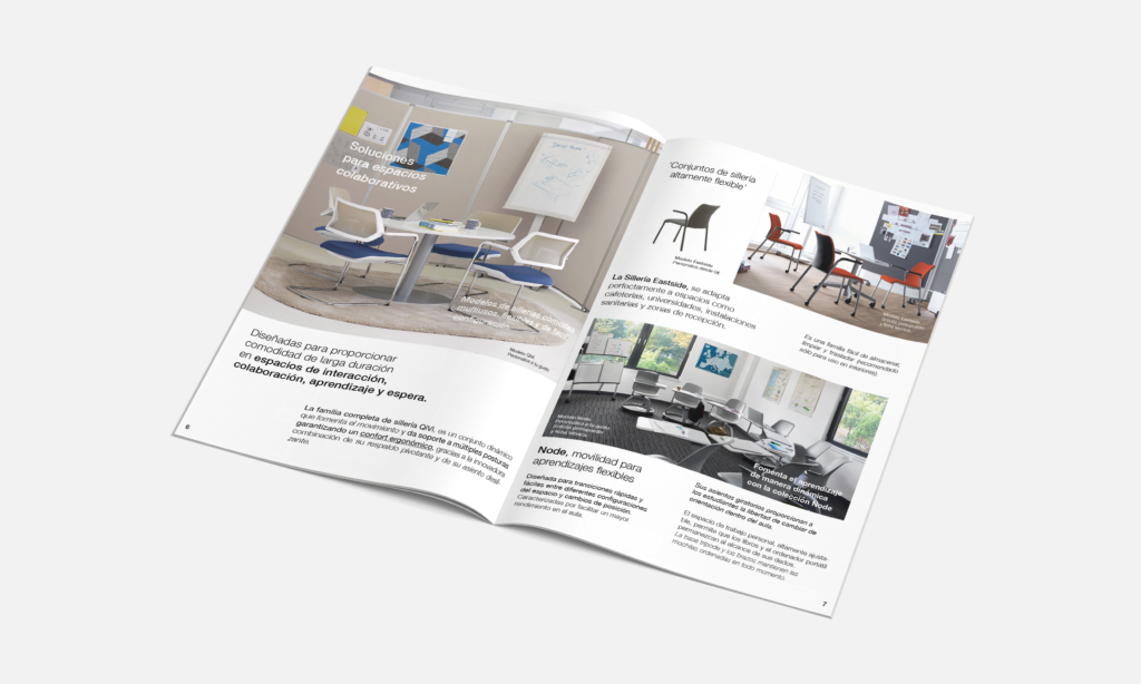 Diseño editorial para revista de mobiliario | Interiorismo